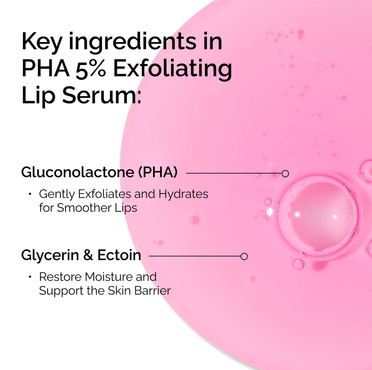 PHA Exfoliating Lip Serum Targeted Serum Care B9